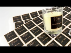 Elektroplatierte Metallbriefe Parfümflaschen Etikette Gold Nickel Prägte Kerzen Warnetiketten