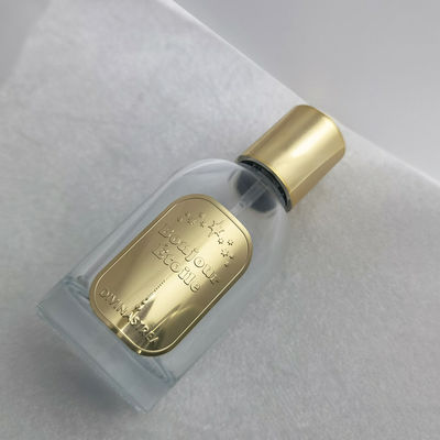 Custom Logo Kerze Duftetiketten Gold Metall Finish Elegante Kerzenetiketten für Duft