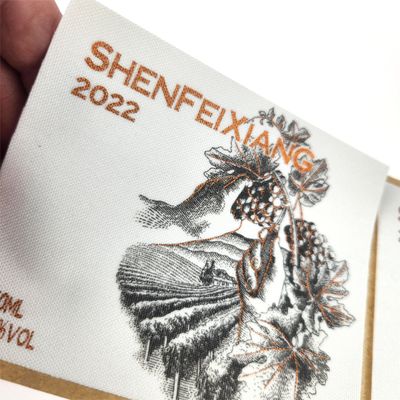 Aufkleber für Rotweinflaschen Bier Wasserdicht Warmstempel Goldfolie Weißwein Aufkleber