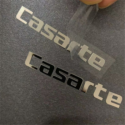 Industrielle Weinflaschen Luxus Gold Silber 3D Nickel Glanz UV-Transfer Metallsticker für Parfüm und Kosmetik