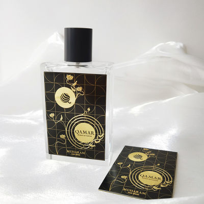 Gewässerdichtes Vinyl-Klebstoffetikett für Parfüm, Kosmetik, Kerzenflasche und Aufkleber