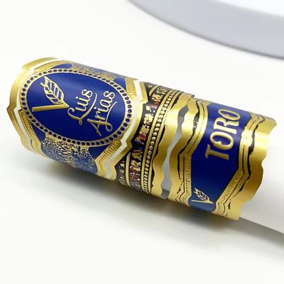 kaufen Custom Logo Cigar Label with Full-automatic Production and Customized Shape for Premium Branding online manufacture