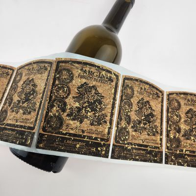 Guter Preis Recycelte Eichen Textur Custom Whisky Flaschen Etiketten Kleine Klebeetiketten Online