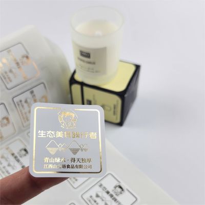 Guter Preis Goldfolie Kleber für Kerzenetiketten Druck Aromatherapie Gläser Etiketten Kerzenverpackung Online