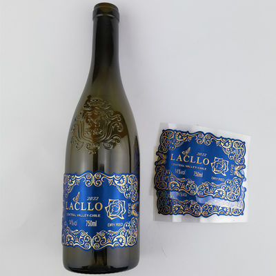 Guter Preis Elektroplattierte Chromblaue Metallweinschilder Whisky Metallweinschilder Online