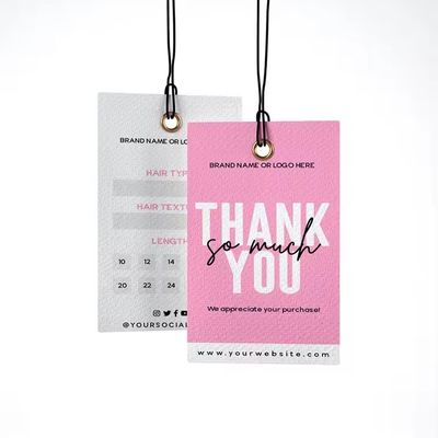 Guter Preis Anpasste Kleidung Geschenk-Tags Anpasste Kleidung Etiketten Transparente Prägte Druck Kleidung Tags Online