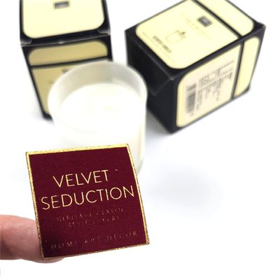 Guter Preis Aromatherapie Samtkerzenetikett Druck Goldfolie Doppelschicht Kerzen Aufkleber Etiketten Online