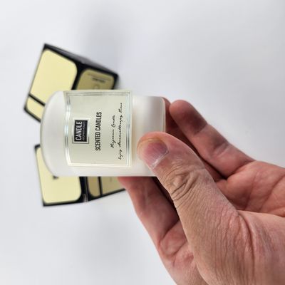 Guter Preis OEM Custom Candle Label Druck Personalisierte Spot UV Metallische Kerzenetiketten Online