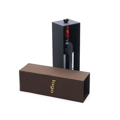 Guter Preis Champagner-Papierbox Verpackung Einzelflasche Geschenk Rotwein Luxus-Rechteck Kartonbox Online