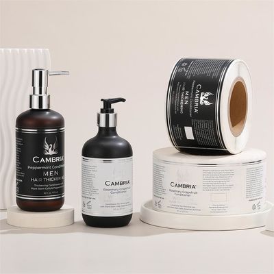 Guter Preis Synthetisches Papier Klebstoff Etikettenaufkleber täglich Chemische Dusche Shampoo Pflege Klebstoffetiketten Online