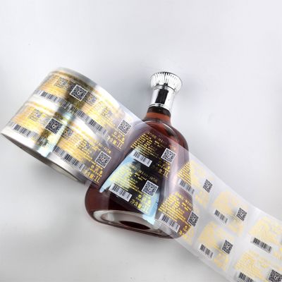 Guter Preis Transparente Brandy-Etikette Wasserdichte 3D-Etiketten für Weinflaschen Online