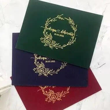 Guter Preis Luxuriöse kleine Hochzeitseinladung Danke Geschenk Kraftkarton Custom Logo Verpackung Papierumschlag Für Karte Online