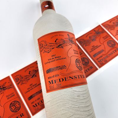 Guter Preis Custom Champagneretiketten Goldfolie Logo Geschenk Hochzeitsfeier Rotwein Verpackung Lederetiketten Aufkleber Online
