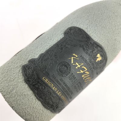Guter Preis Luxus Textur Privat Rotwein Wasserdichtes Aufkleber Weinflaschen Etiketten Leder Aufkleber Online