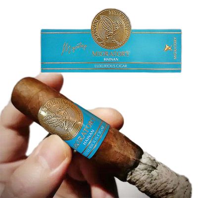 Guter Preis Luxury 3D Effect Cigar Label with Pantone Color and UV Printing for Premium Cigar Bands Online