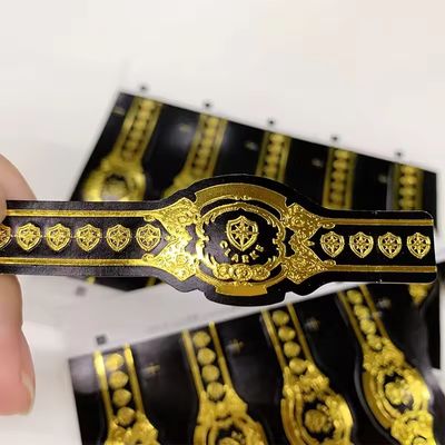 Guter Preis Custom Shape ISO9001 Certified Full-automatic Production Gold Foil 3D Embossed Cigar Label for Premium Cigars Online