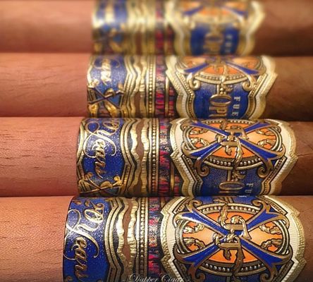 Guter Preis Private Label Custom Shape Eco-friendly Cigar Band and Cigar Label with Gold Foil Printing Online